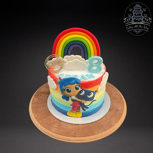 True and the Rainbow Kingdom Theme Cake