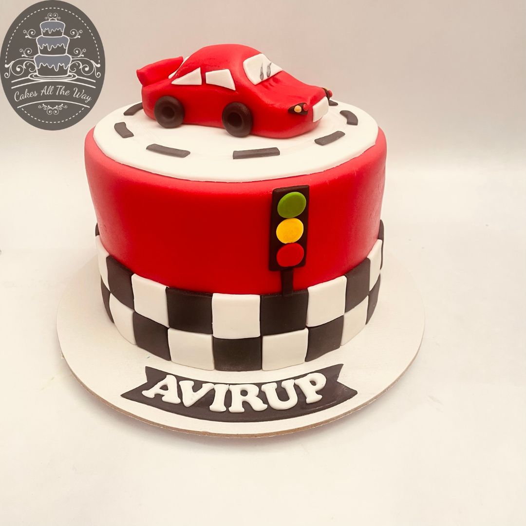 Cars Theme Cake