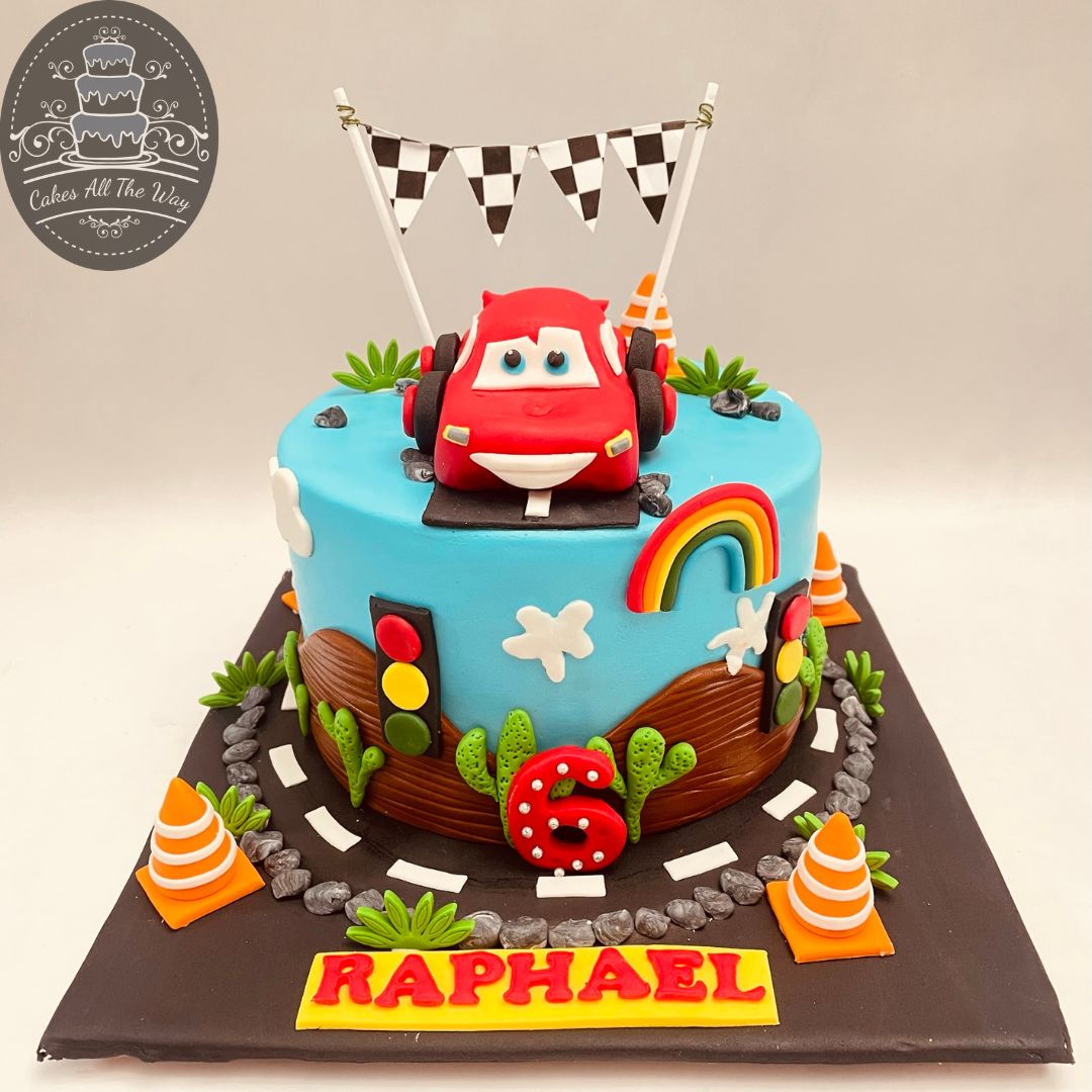 Cars Theme Cake