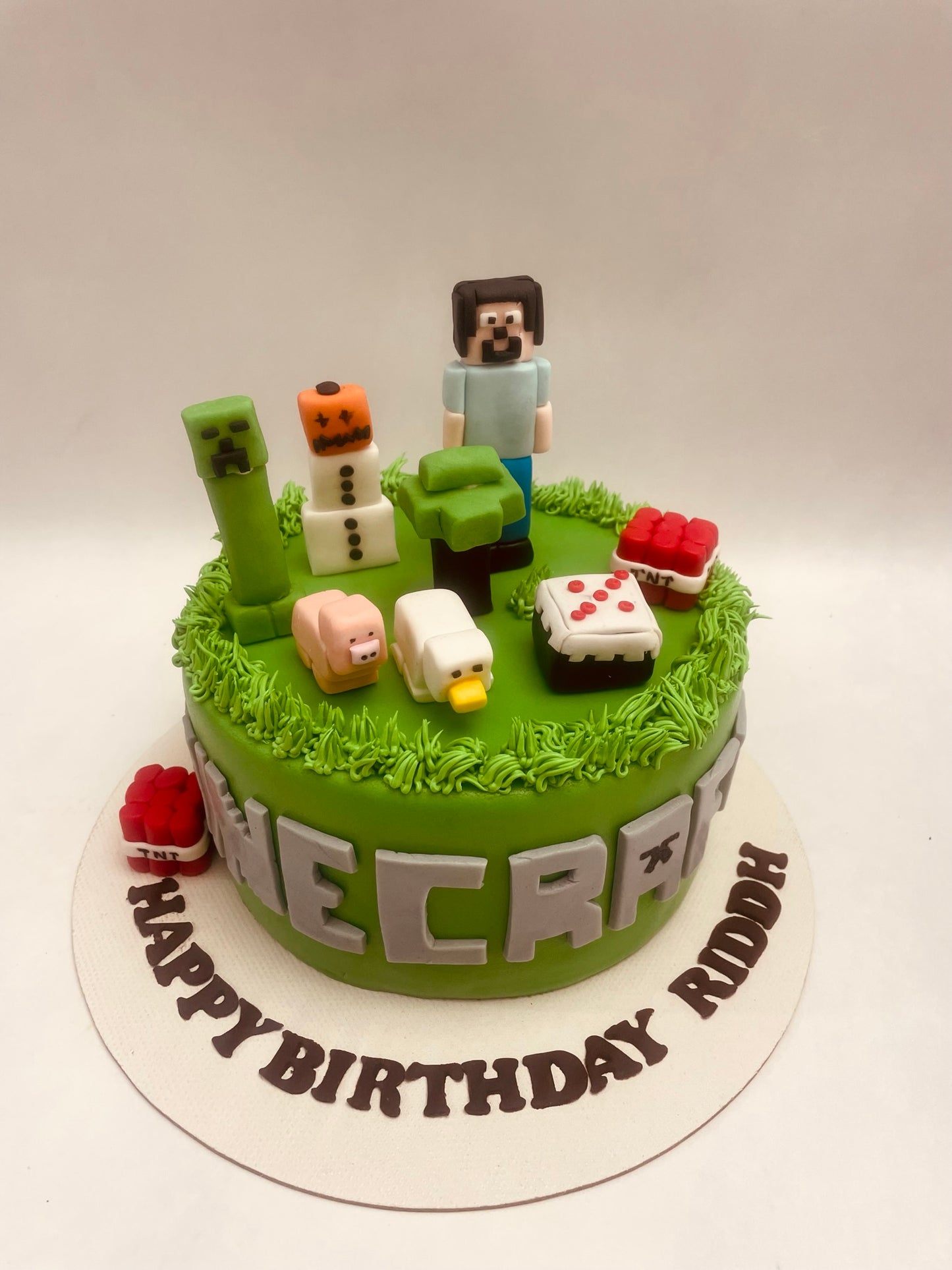 Minecraft Theme Cake