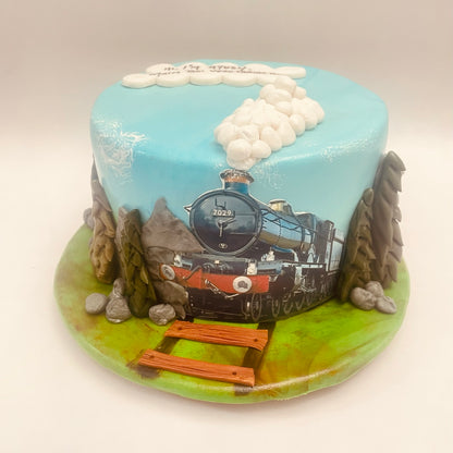 Train Theme Cake