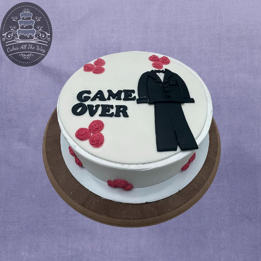Game Over Engagement Cake