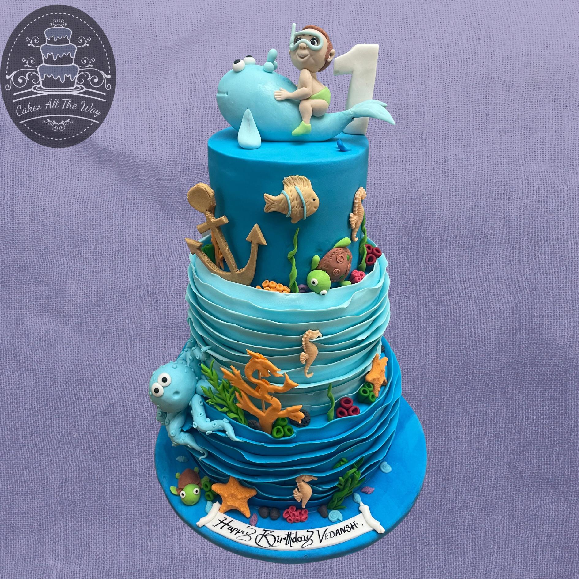 Underwater Theme Cake
