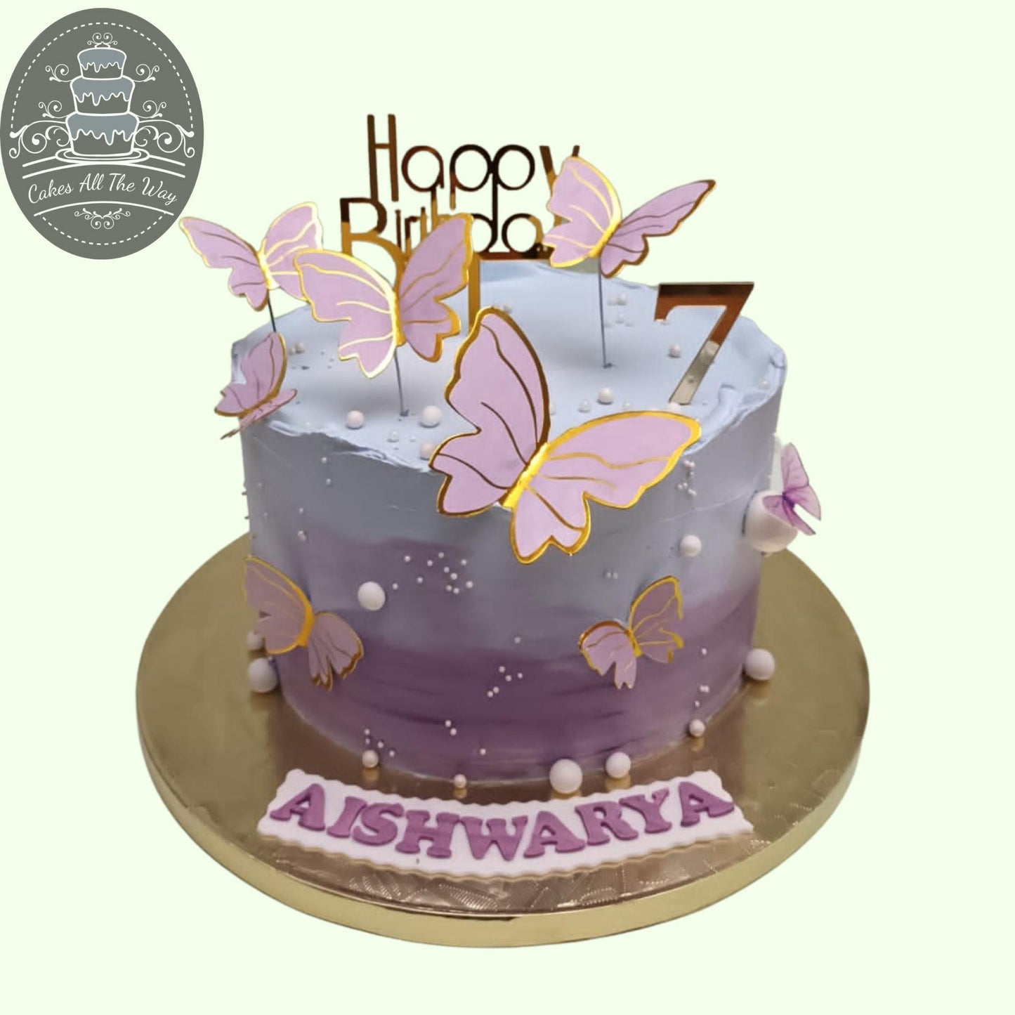 Butterfly Theme Cake