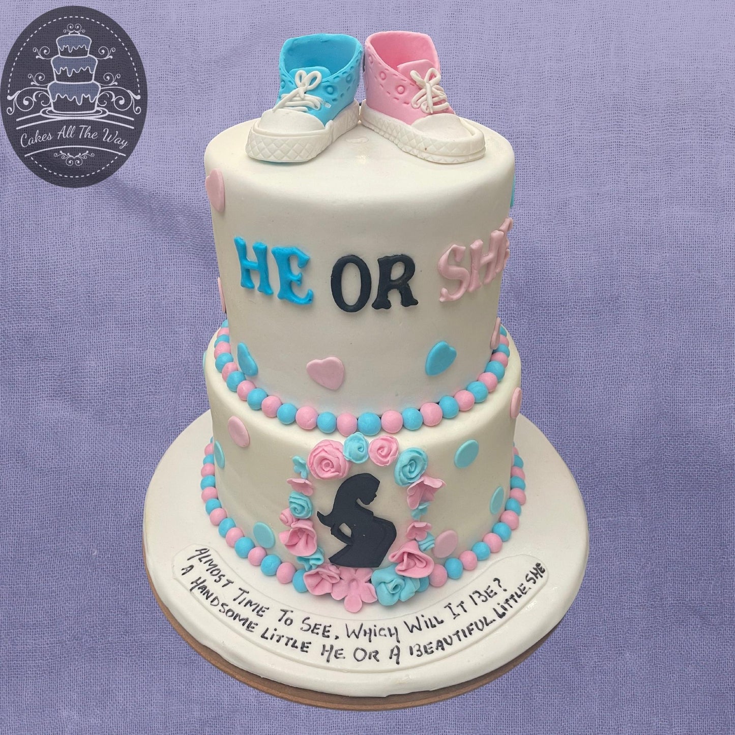 2-Tier Baby Shower Theme Cake