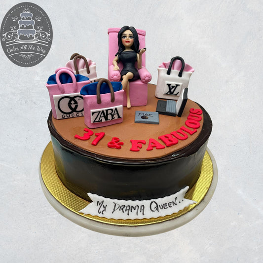 Shopaholic Theme Cake