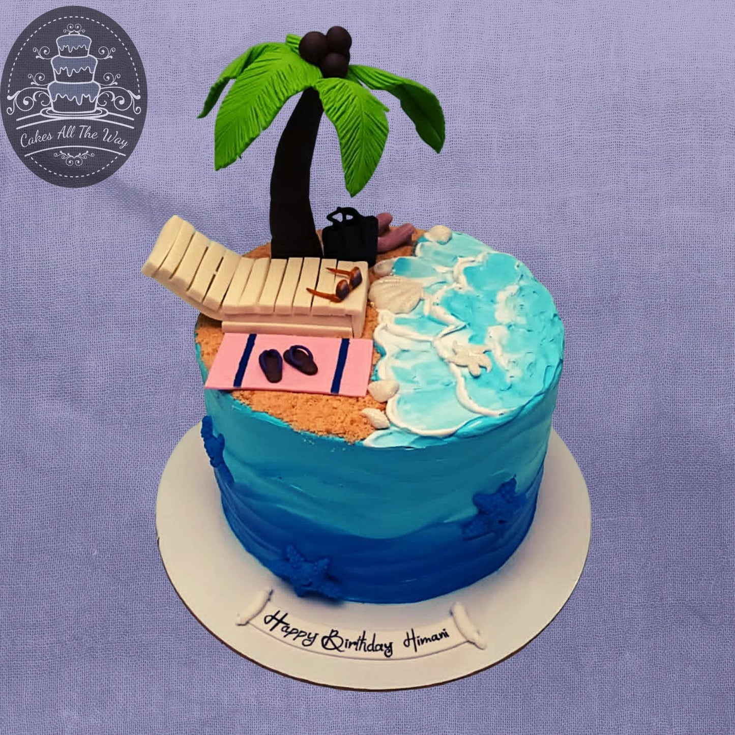 Beach Theme Cake