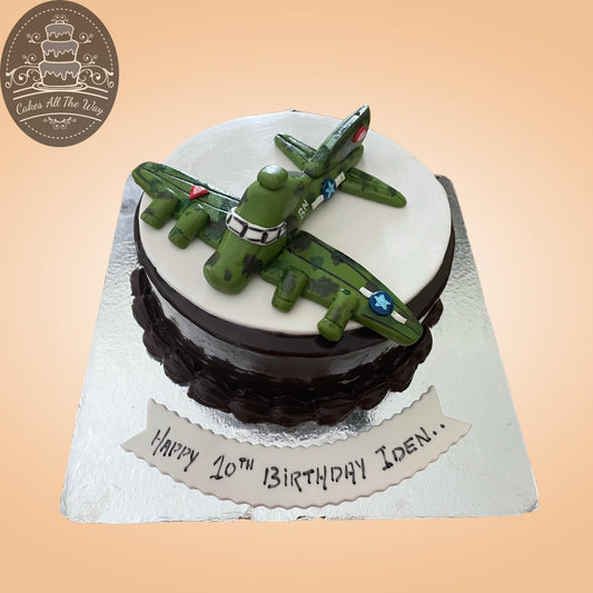 Aeroplane Theme Cake