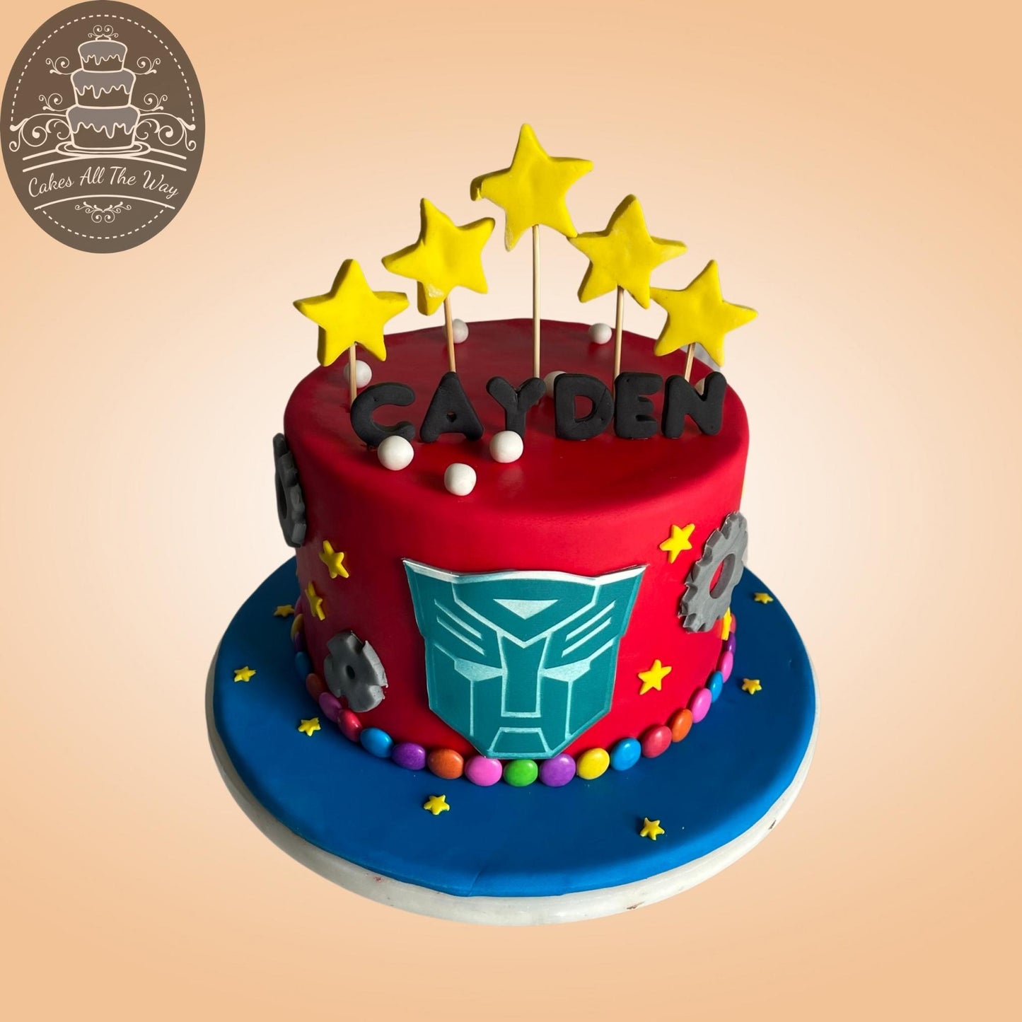 Avengers and Stars Theme Cake