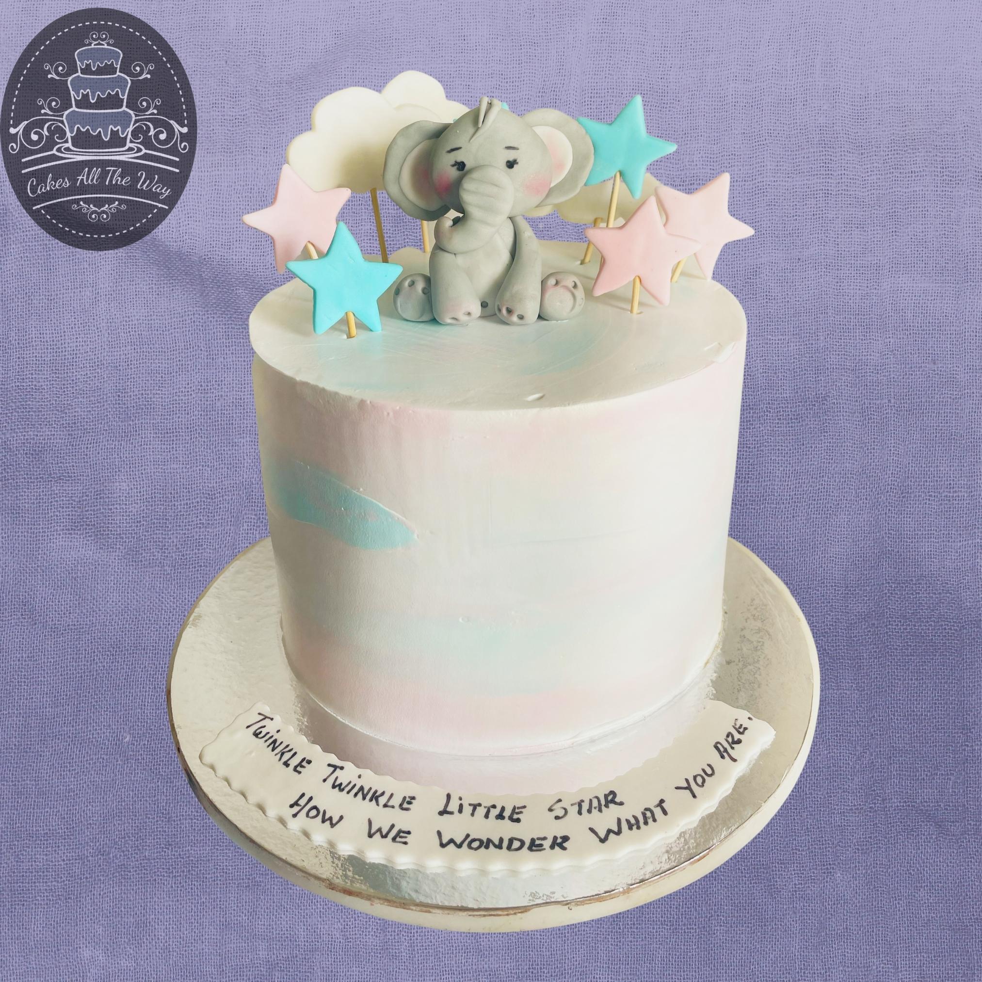 Order Blue Elephant Birthday Cake 1 Kg Online at Best Price, Free  Delivery|IGP Cakes