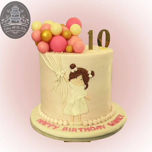 Colourful Balloons Theme Cake