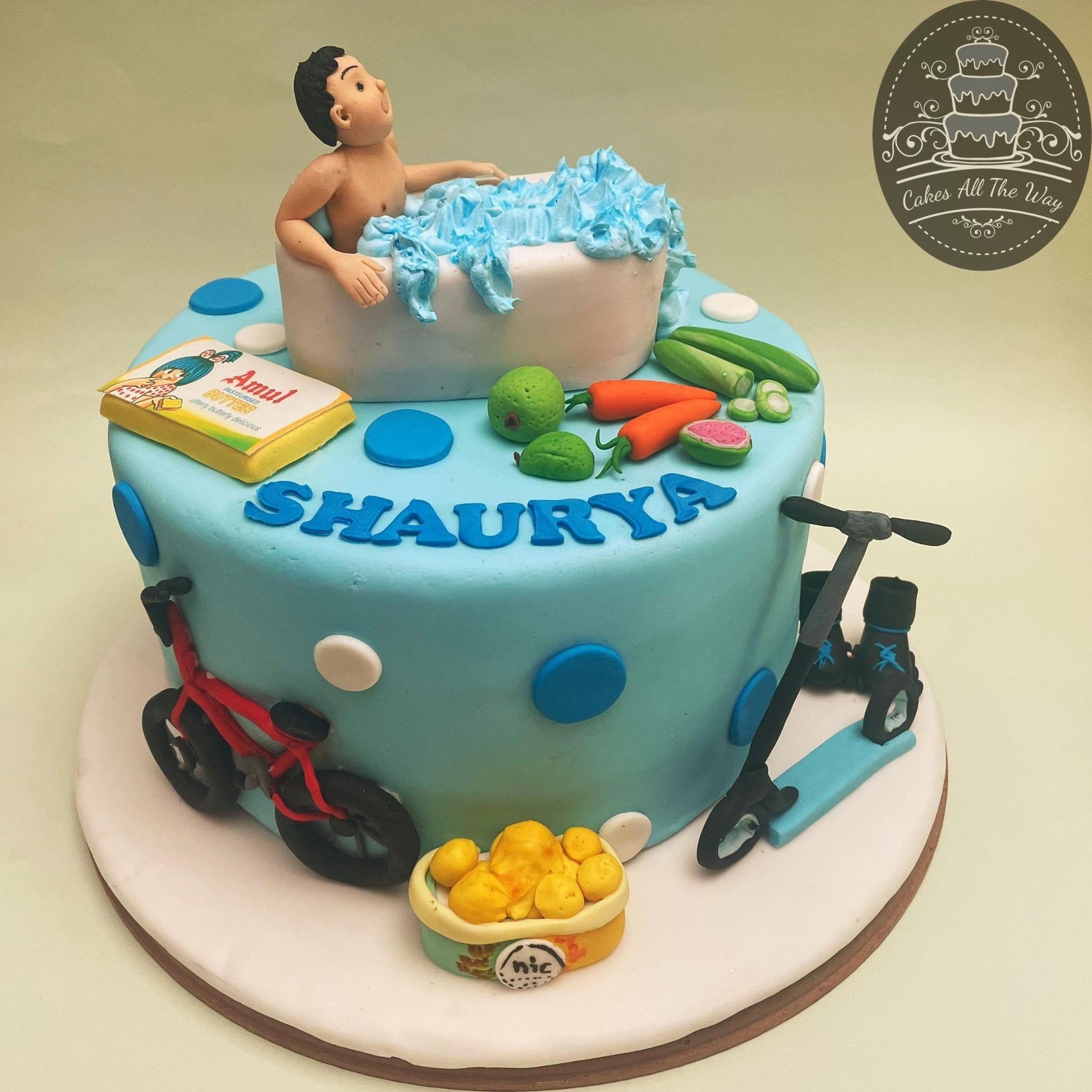 Baby Bath Tub Theme Cake