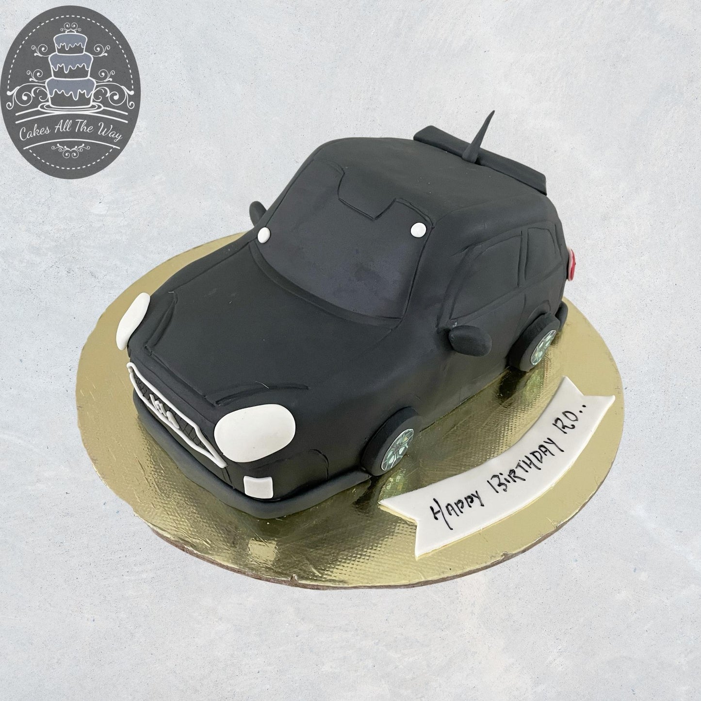 Black Car Theme Cake