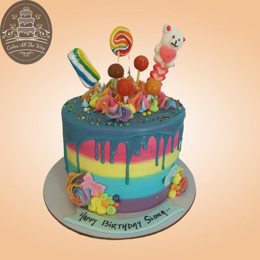 Rainbow Theme Cake