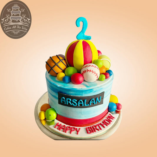 Colourful Balls Theme Cake
