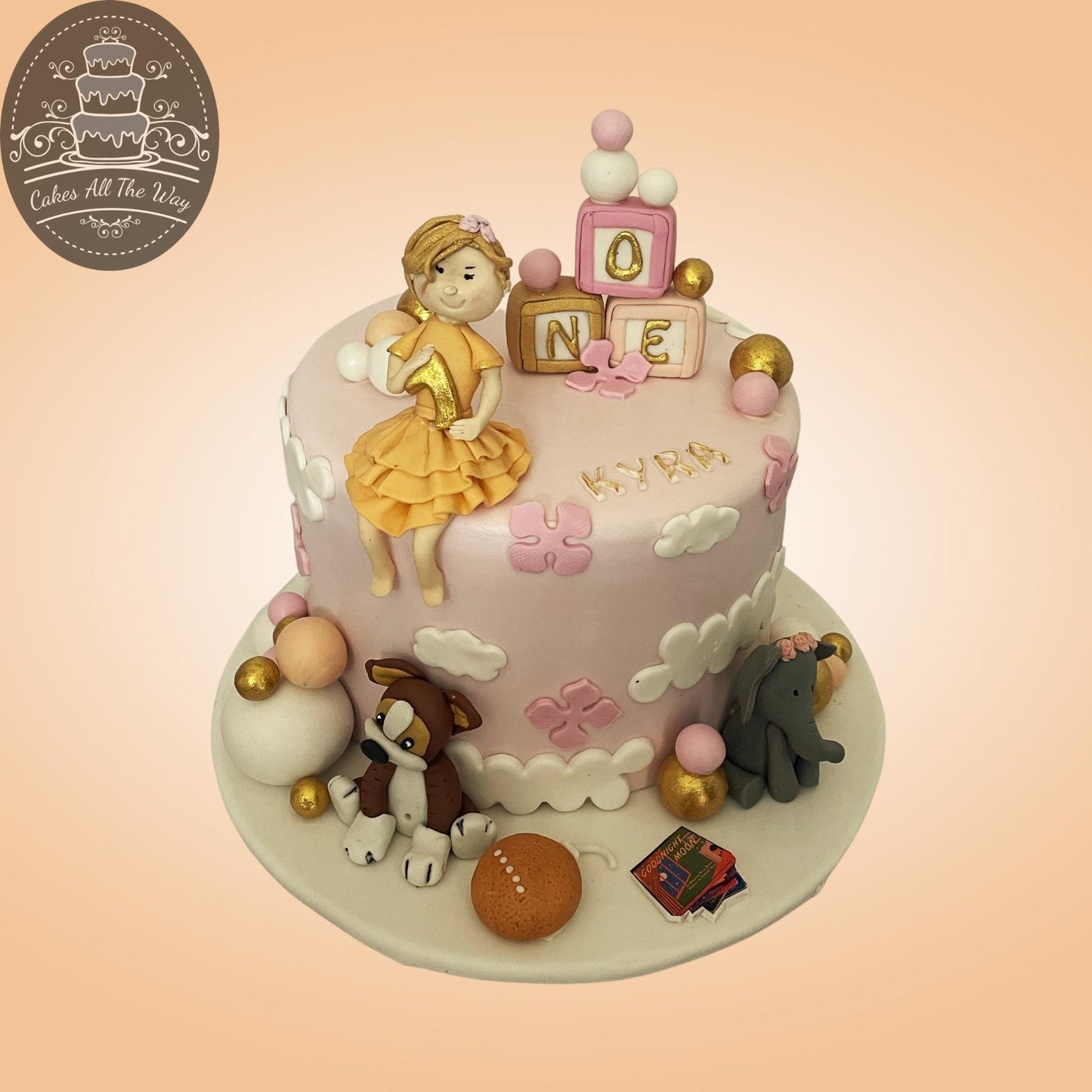 Girl and Toys Theme Cake