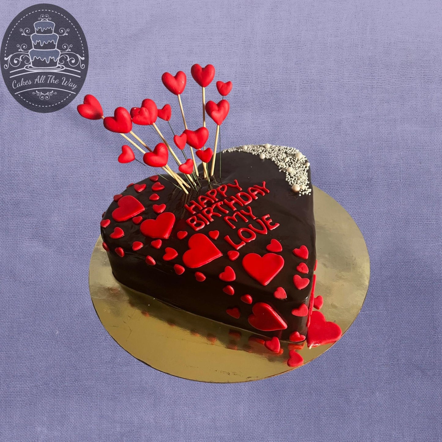 Heart Shaped Theme Cake