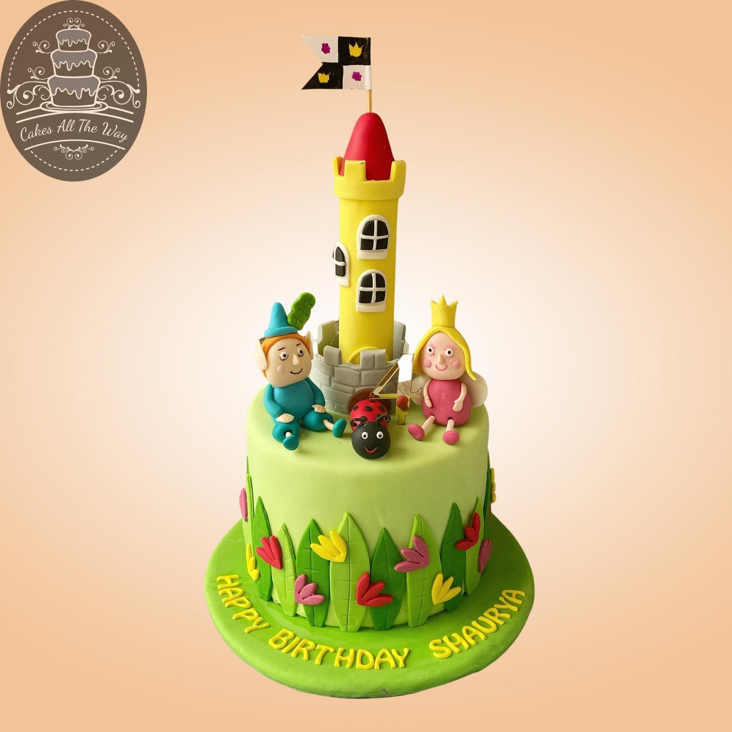 Ben and Holly Theme Cake