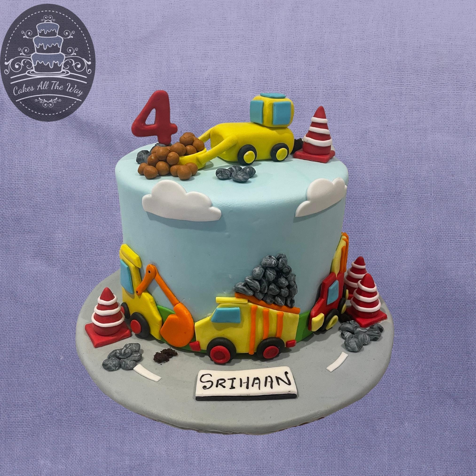 Construction Equipment Bulldozer Edible Cake Topper Image ABPID11142 – A  Birthday Place