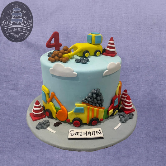 JCB Theme Cake