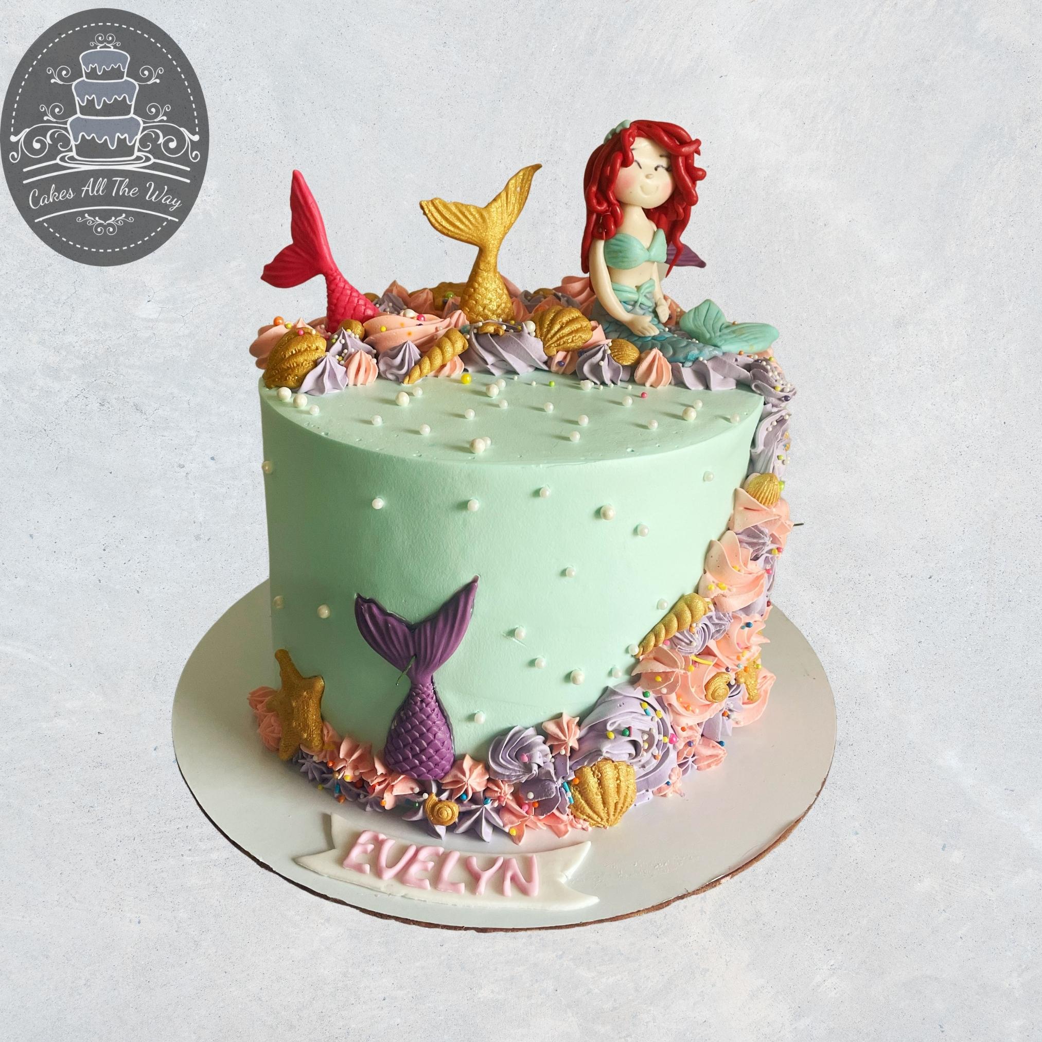 Mermaid Theme Designer Cake - Avon Bakers