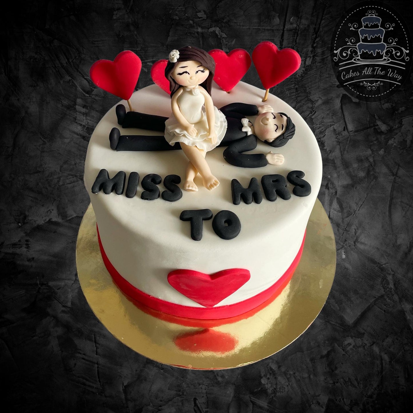 Miss To Mrs Theme Cake