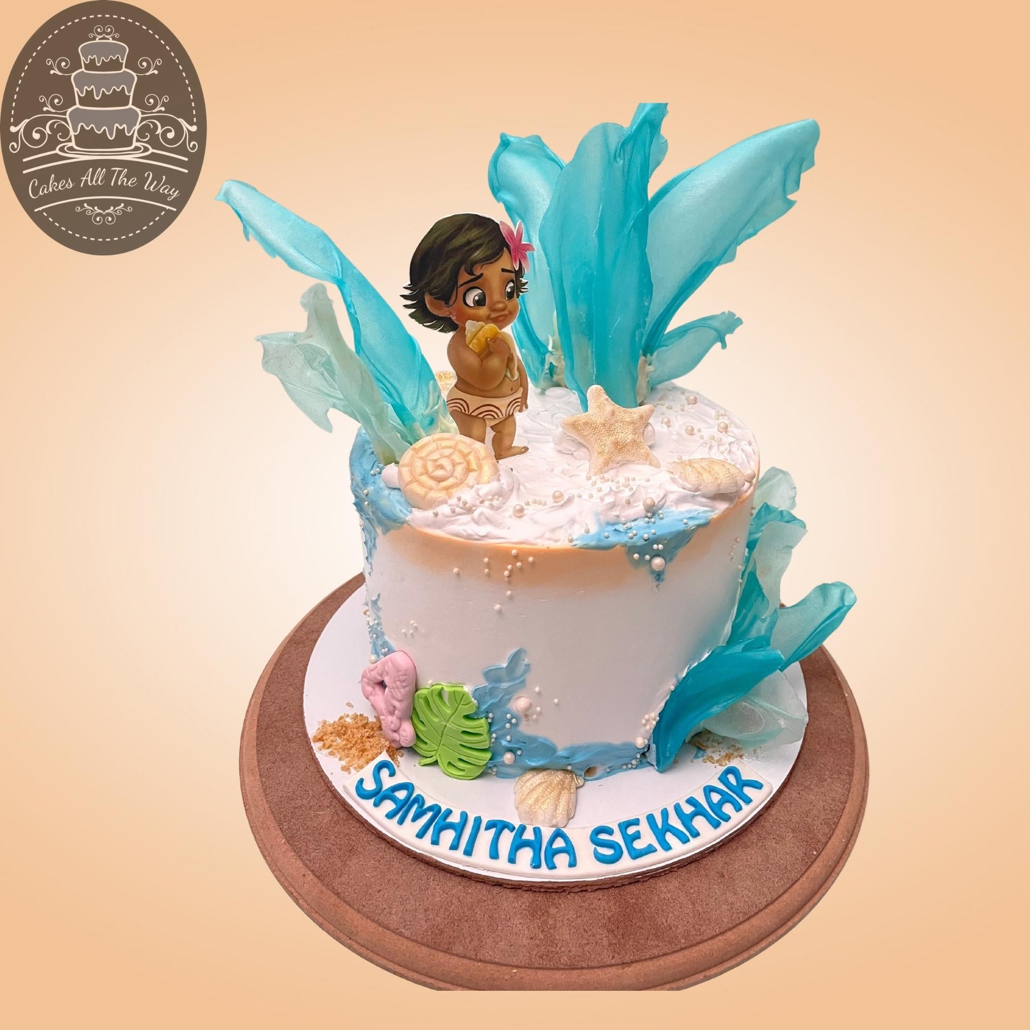 50 Moana Cake Design (Cake Idea) - October 2019 | Moana birthday party cake,  Luau birthday cakes, Birthday party cake