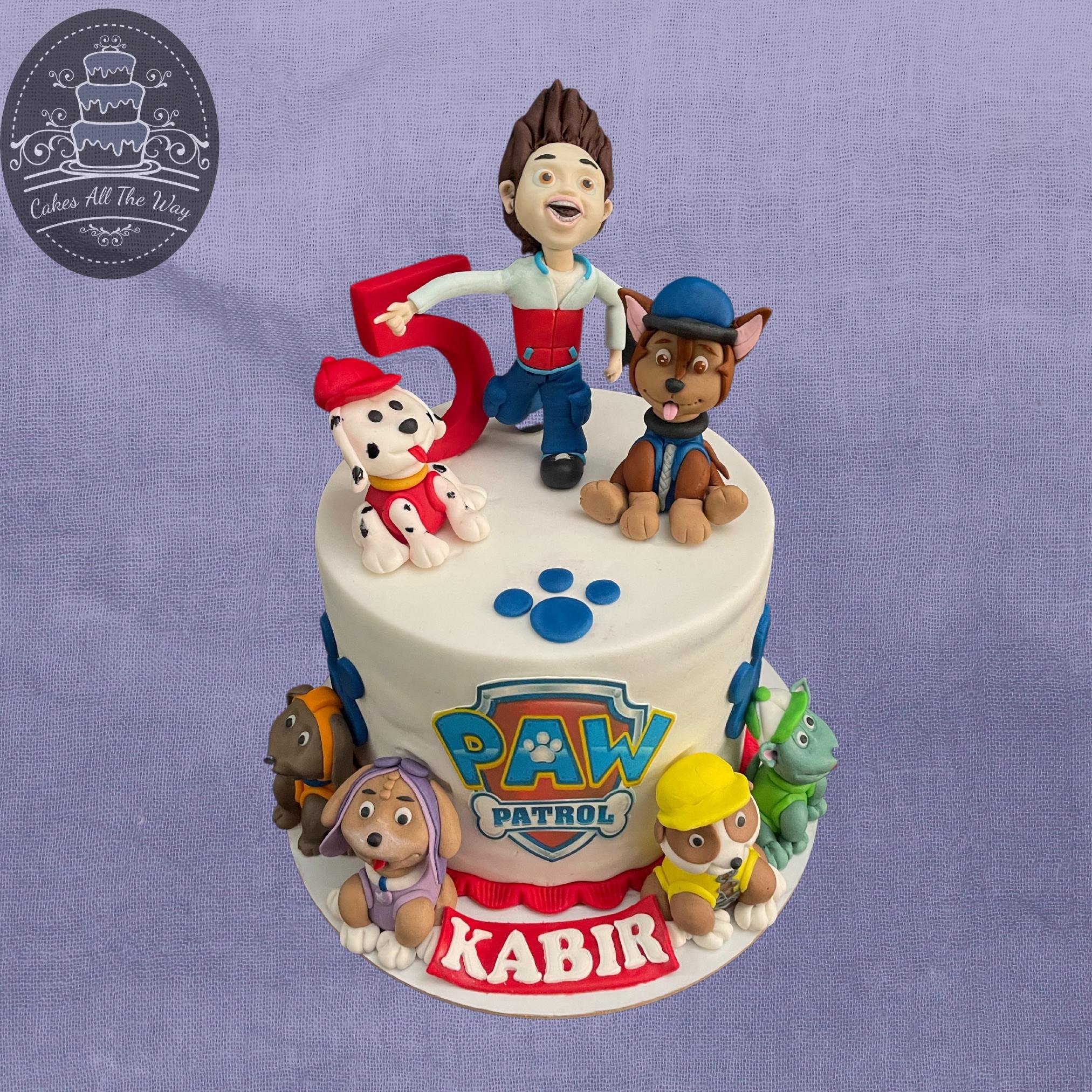 Paw Patrol Theme Cake, Online Delivery In Delhi, Noida, Gurgaon, Ghaziabad  – The Cake King