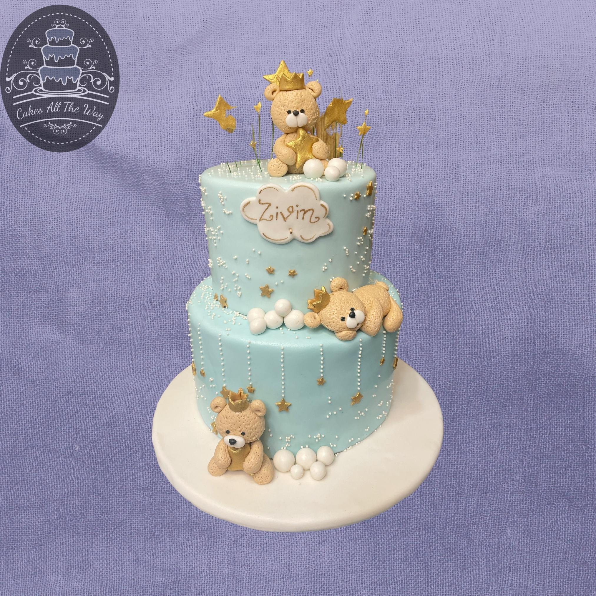 Bear Baby Shower Cake | Baked by Nataleen