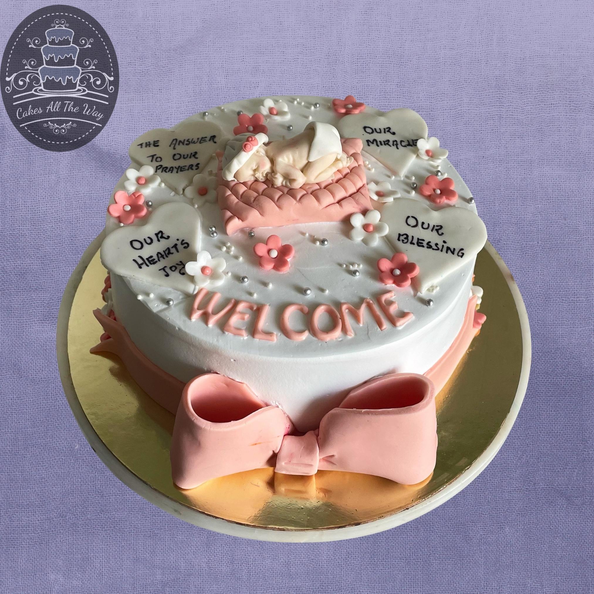 MADENG Welcome Baby Cake Topper - Rose Gold Glitter India | Ubuy