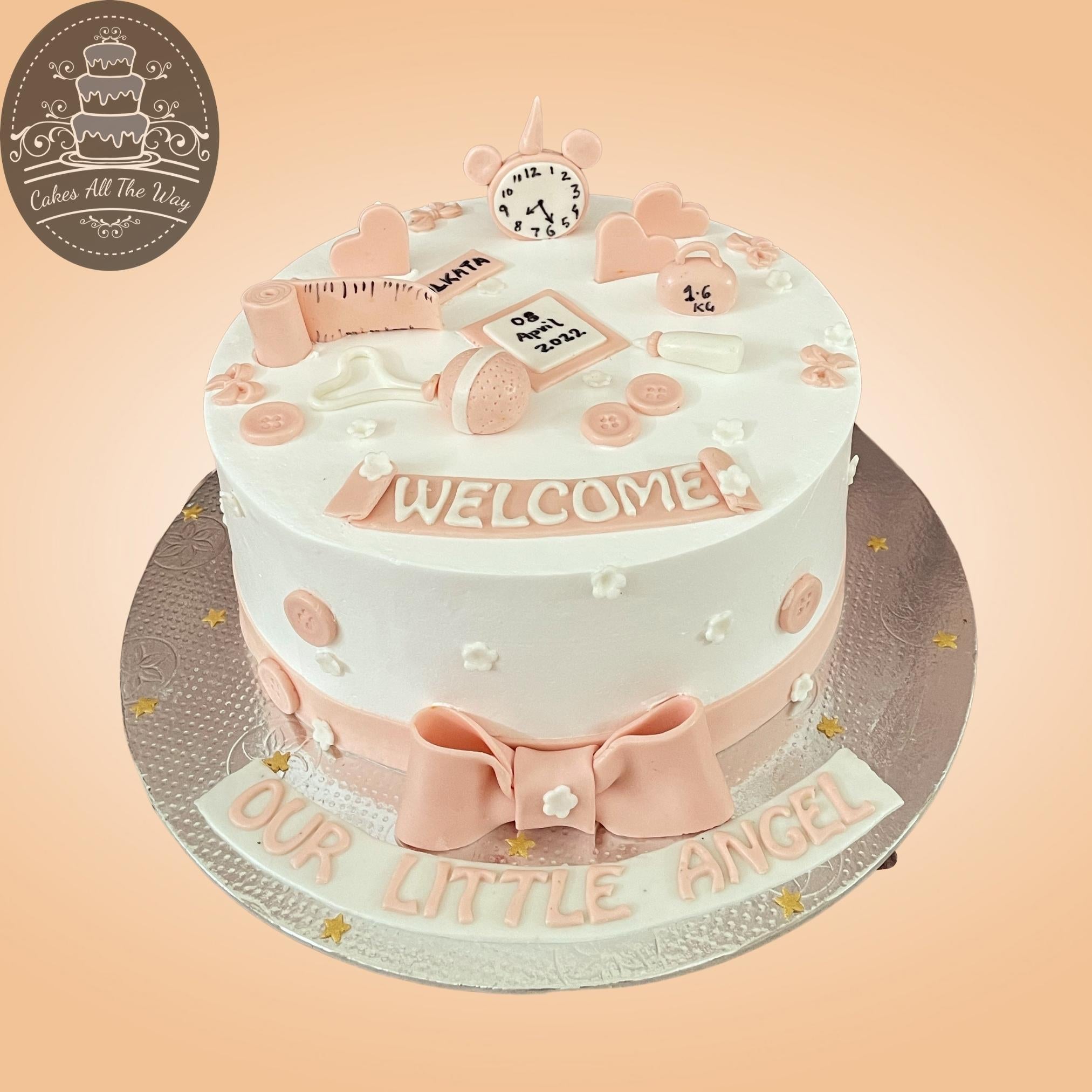 Welcome Baby Boy Fondant Cake Online in India